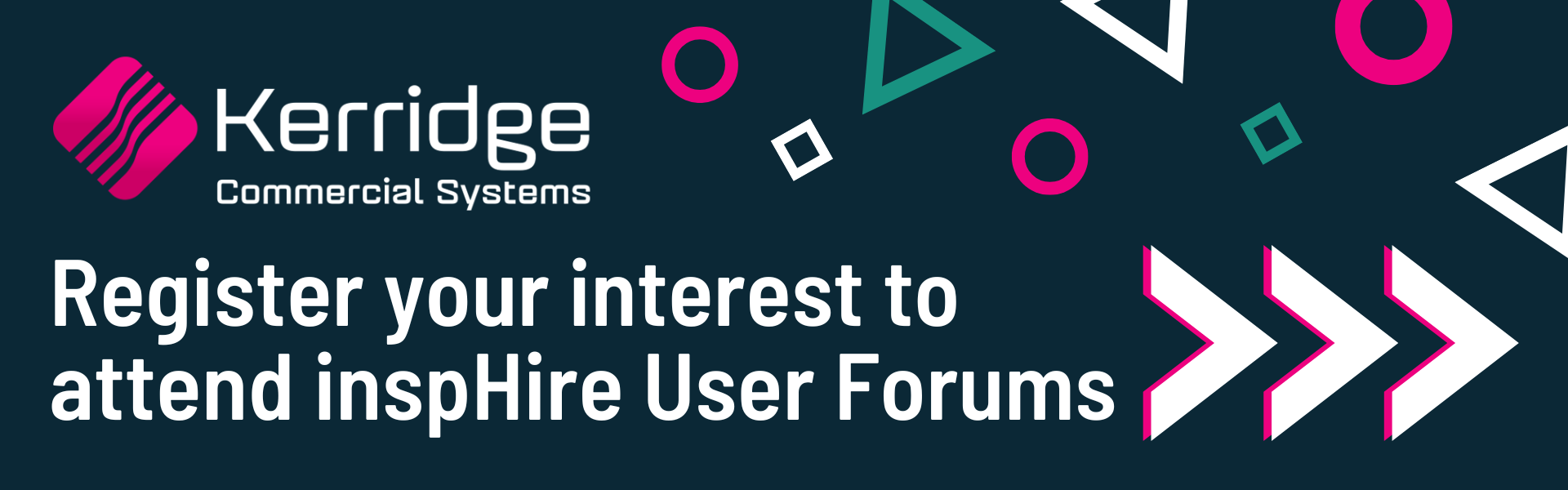 Register your interest to attend inspHire User Forums